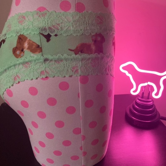 PINK Victoria’s Secret Puppy Dog Sunglasses Panty Size Extra Large VsPink NWT - Picture 5 of 11